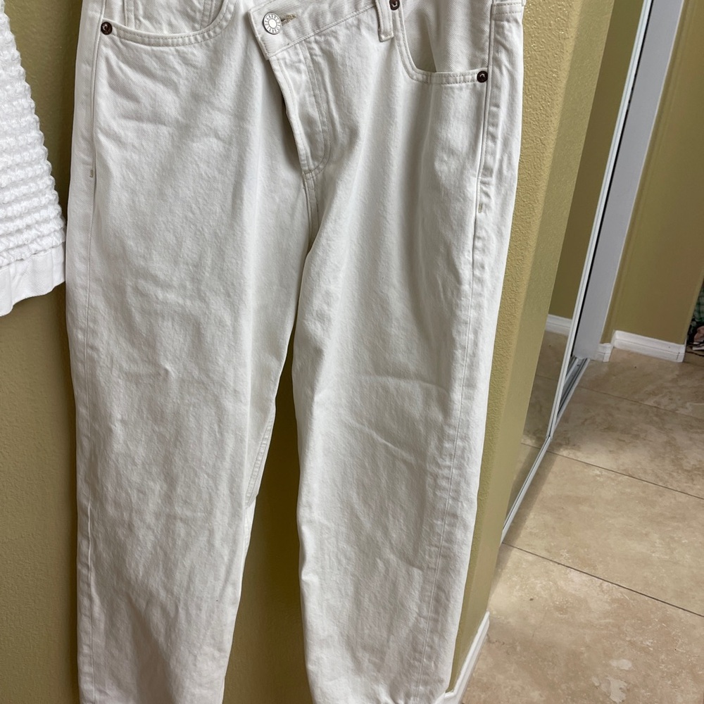 Agolde Off-White Denim Jeans